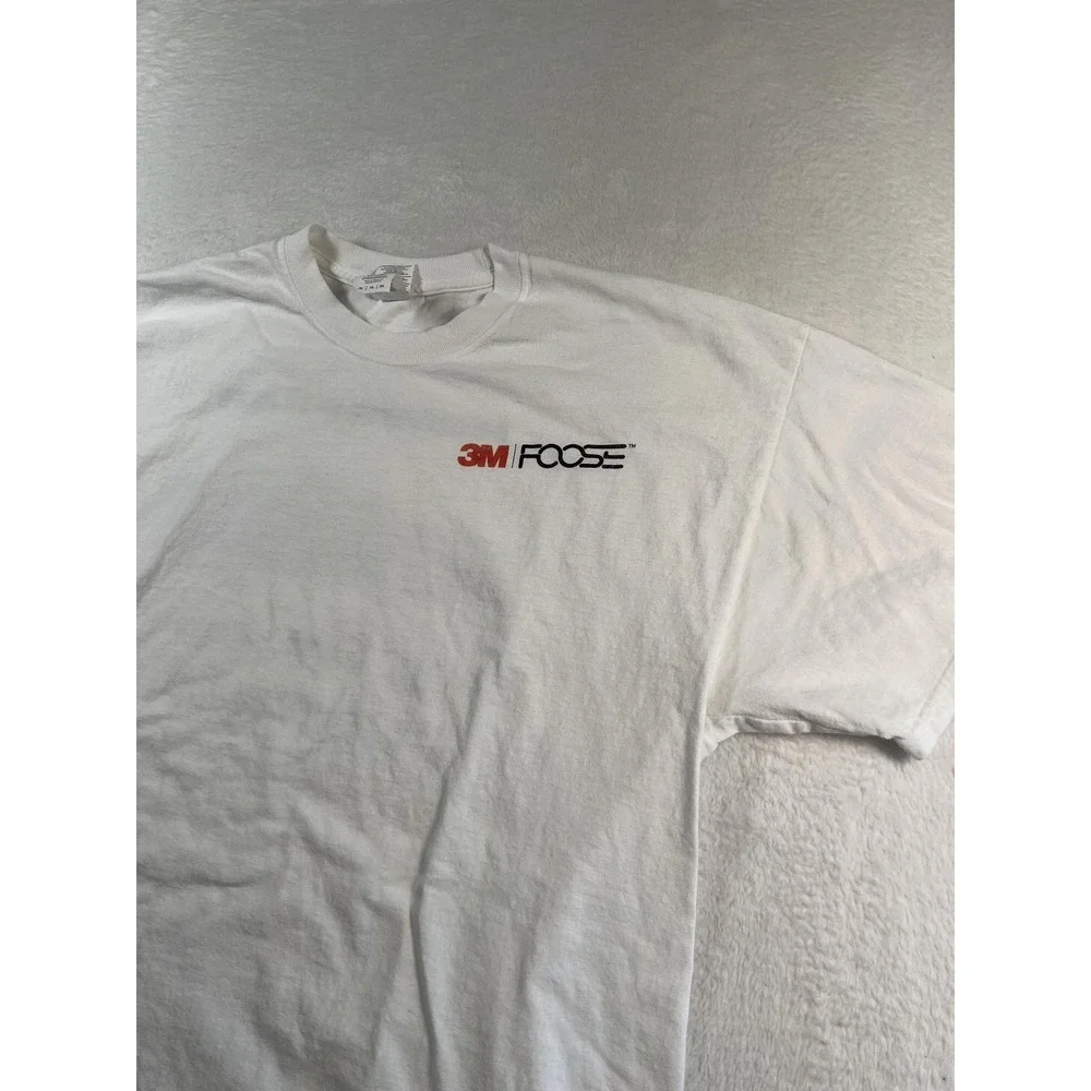 3M Foose Hemisfear Shirt Mens XL White Cubitron II Car Graphic Tee Promo